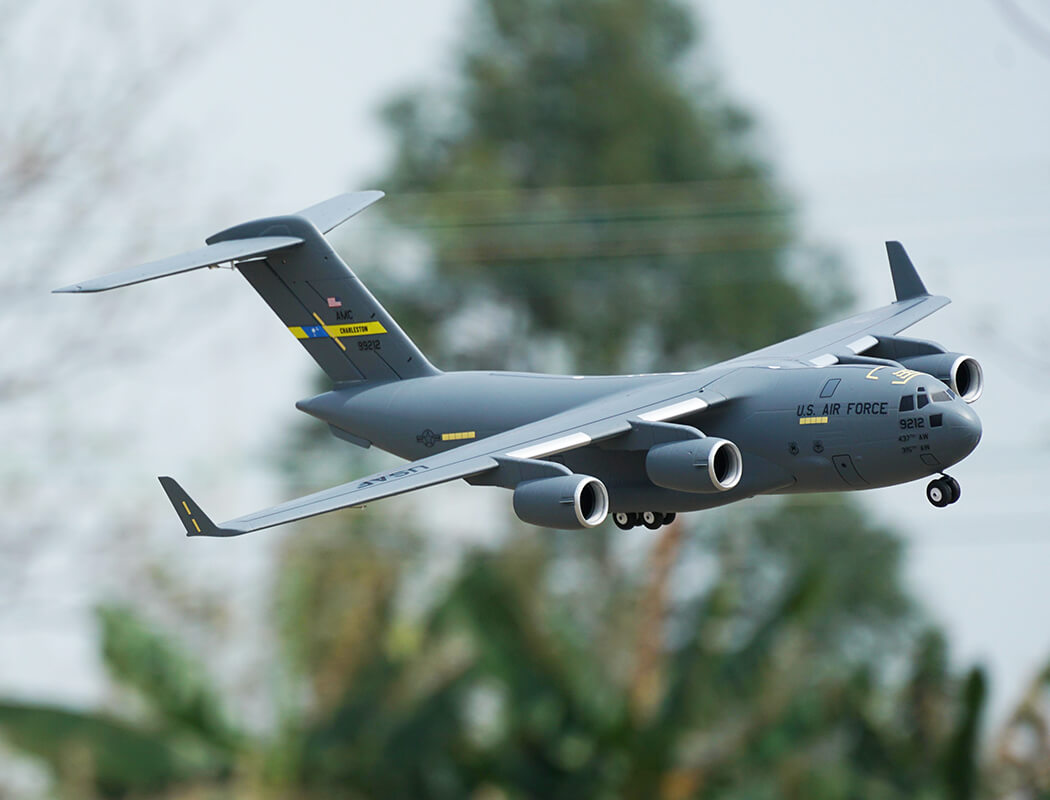 XFLY QUAD 40MM EDF GLOBEMASTER C-17 1200MM W/O TX/RX/BATT