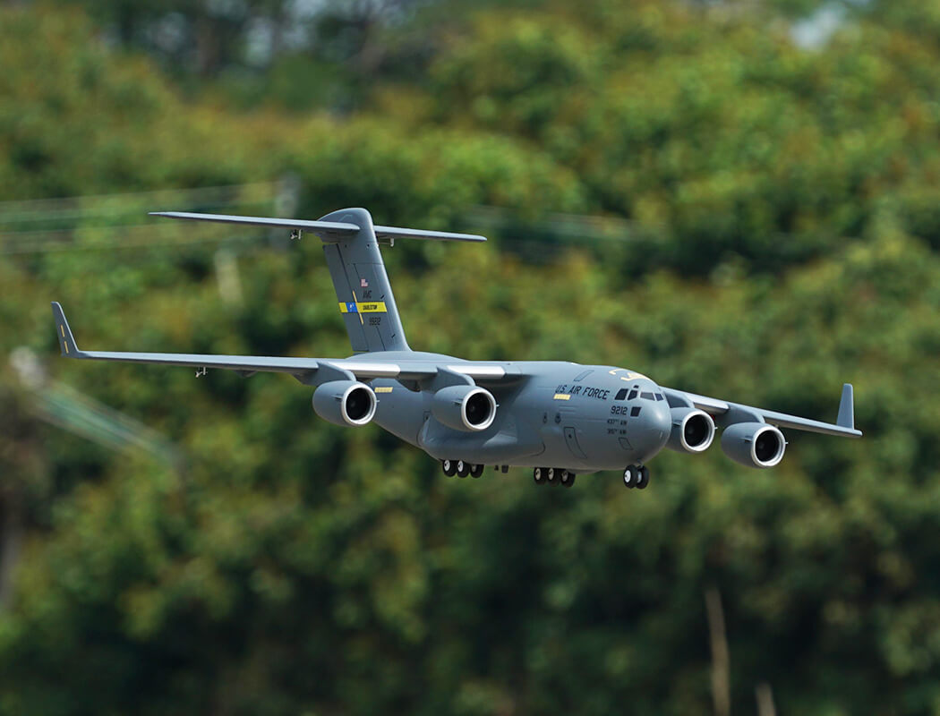 XFLY QUAD 40MM EDF GLOBEMASTER C-17 1200MM W/O TX/RX/BATT