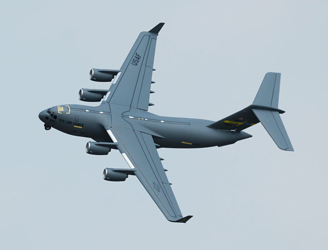 XFLY QUAD 40MM EDF GLOBEMASTER C-17 1200MM W/O TX/RX/BATT
