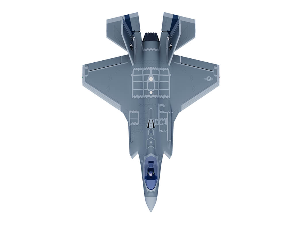 XFLY 70MM F-35 LIGHTNING EDF 750MM WITH RETRACT WITHOUT TX/RX/BATT - PRE ORDER - EXPECTED 2026