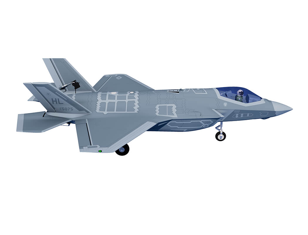 XFLY 70MM F-35 LIGHTNING EDF 750MM WITH RETRACT WITHOUT TX/RX/BATT - PRE ORDER - EXPECTED 2026