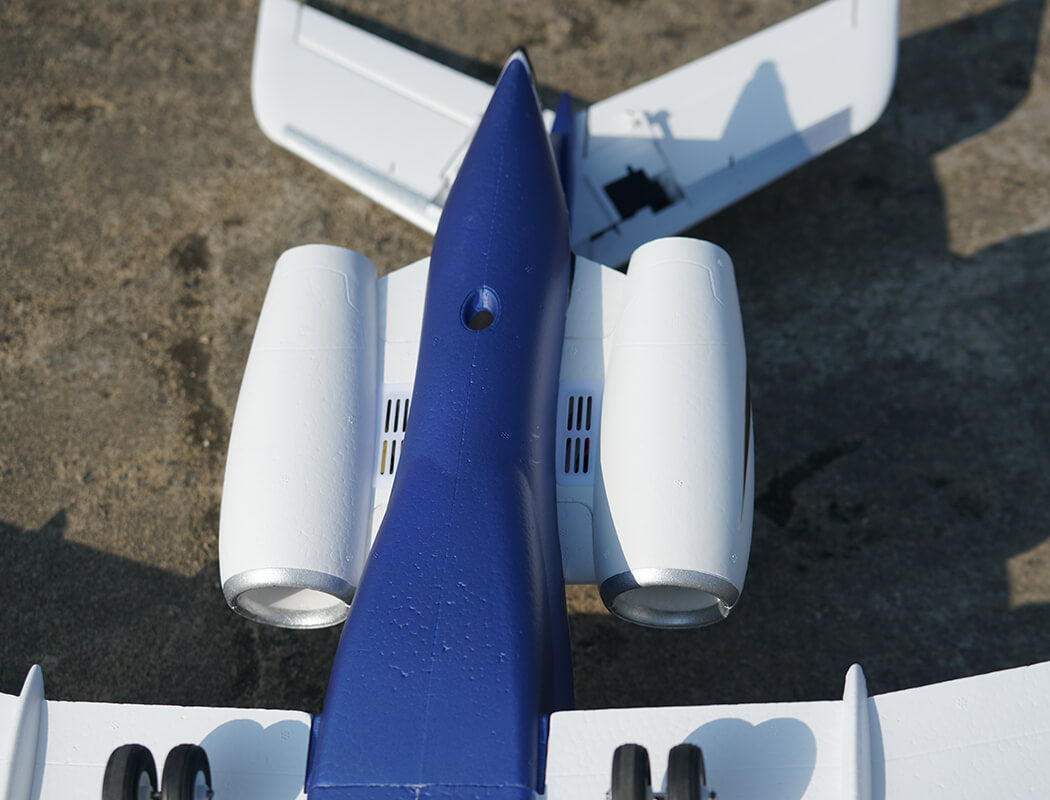 XFLY TWIN 40MM J-65 EDF BUSINESS JET PNP - BLUE - Pre Order - Expected late March