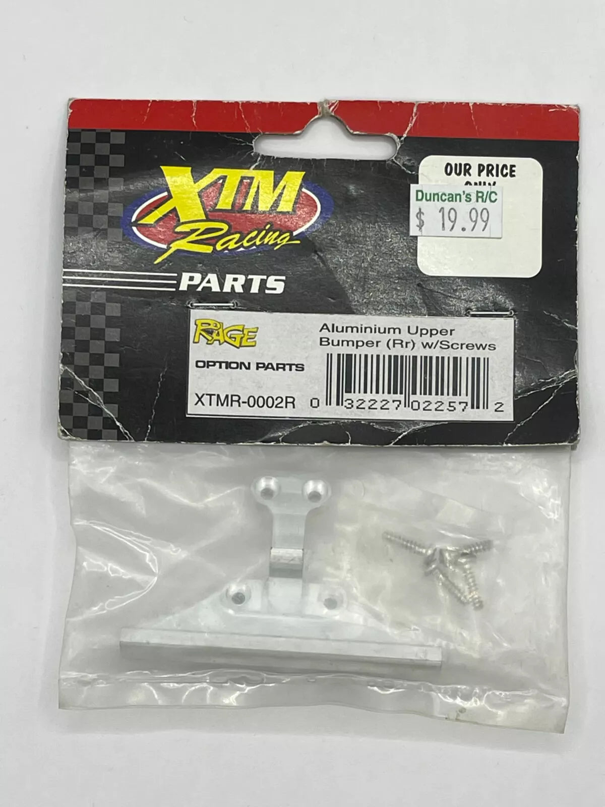 XTMR-0002R Aluminum Upper Bumper Rr w/Screws (Box 78)