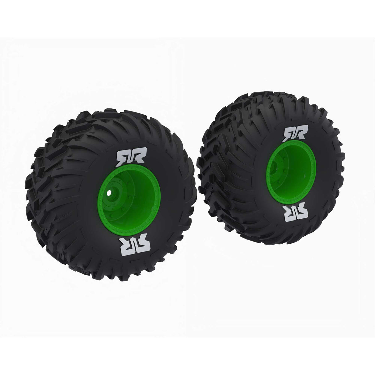 ARRMA dBoots Cut Chevron MT Tire Set Glued Green