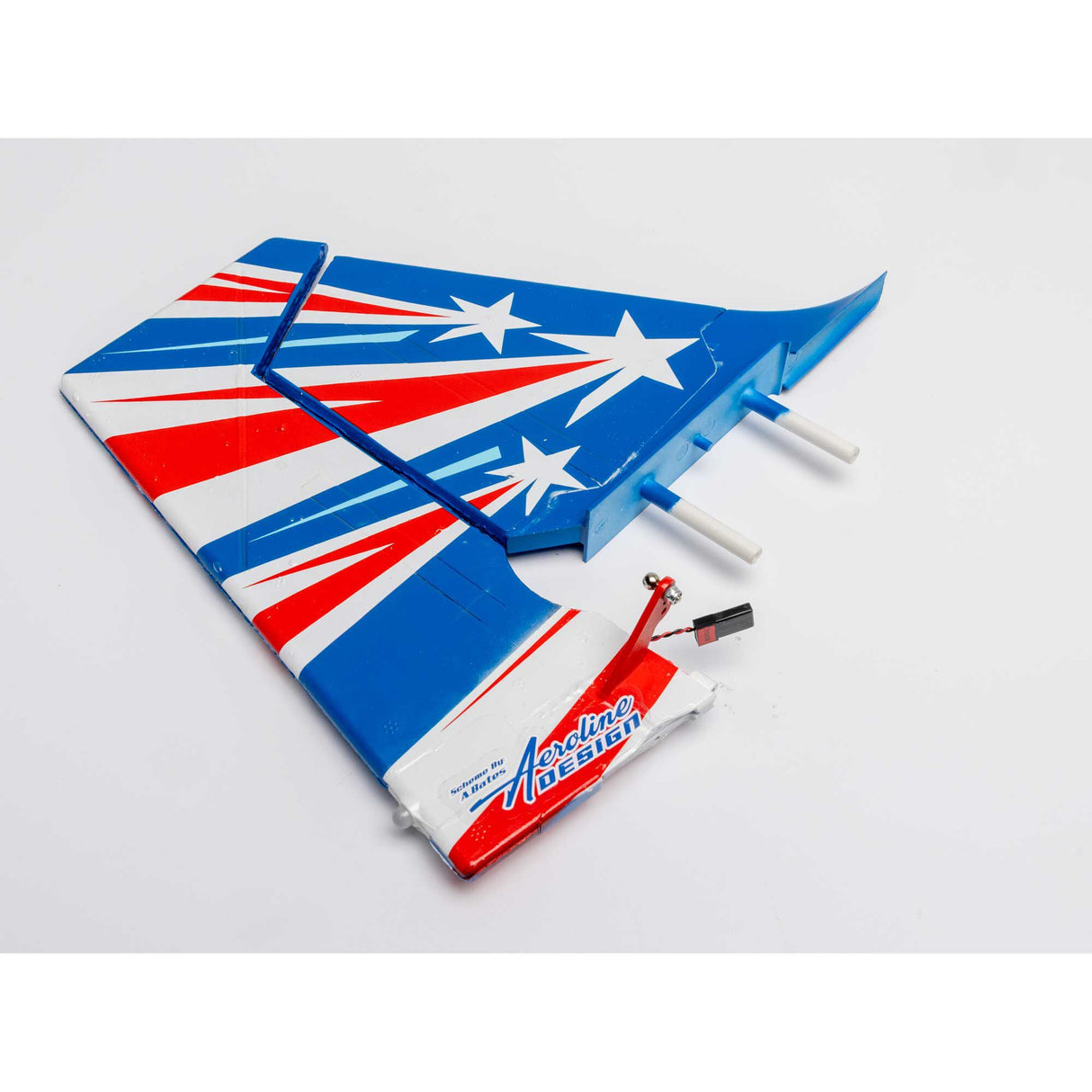 Painted Vertical Fin and Rudder w/LED; Decathlon 1.2m