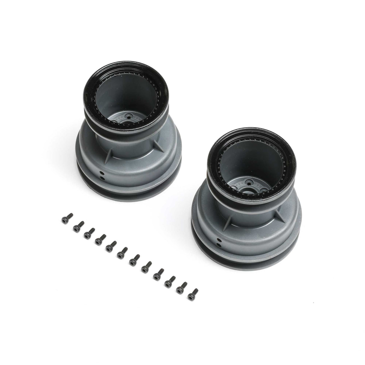 MT Wheel Black Beadlock Light Grey (2): Mini LMT