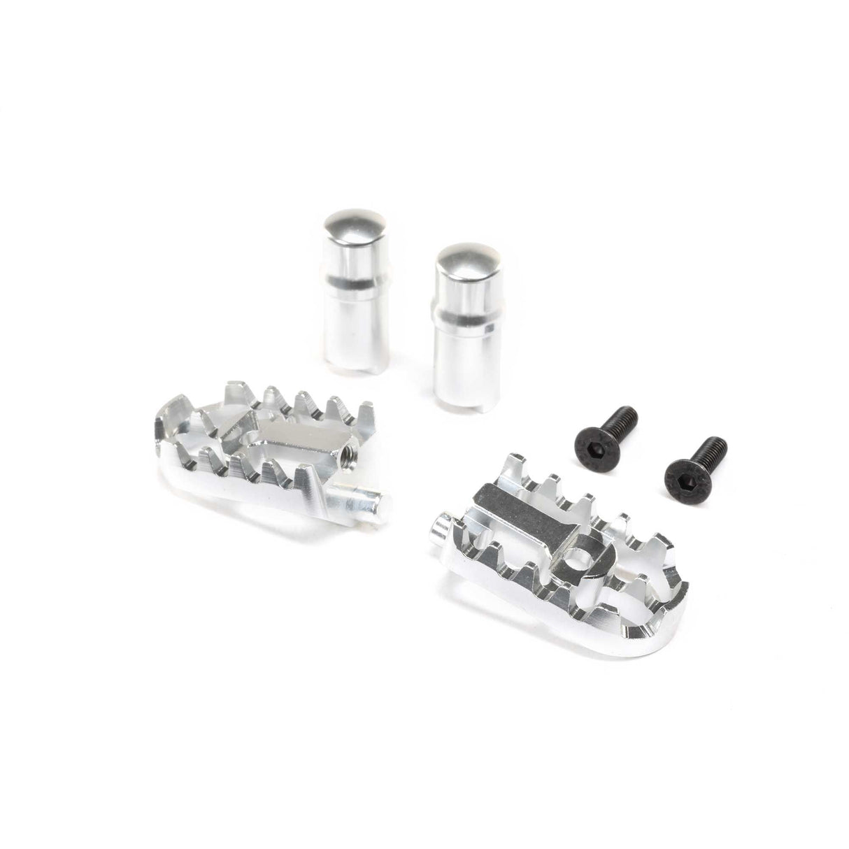 Aluminum Foot Pegs Silver: Promoto-MX