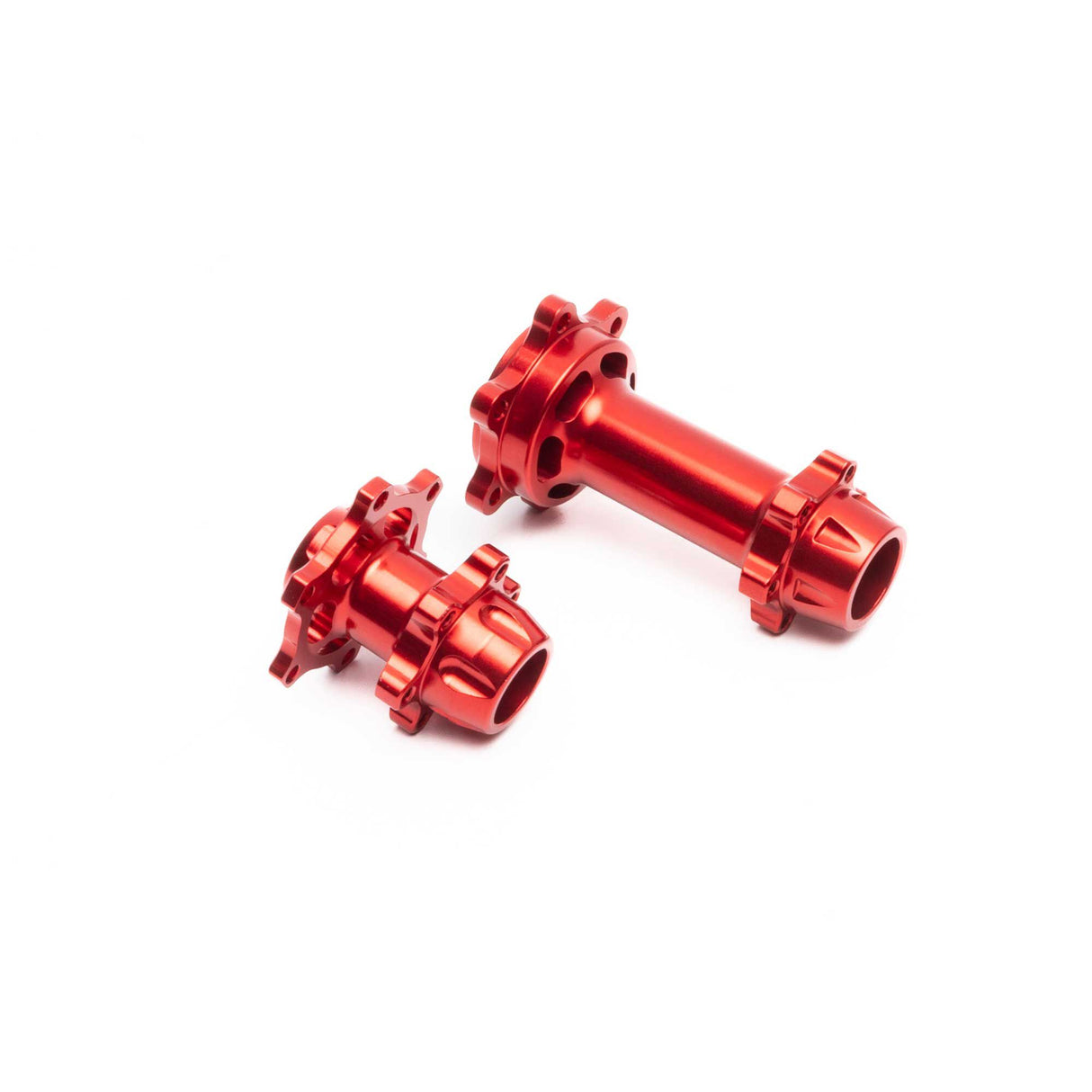 Aluminum Hub Set Machined Red: Promoto-MX