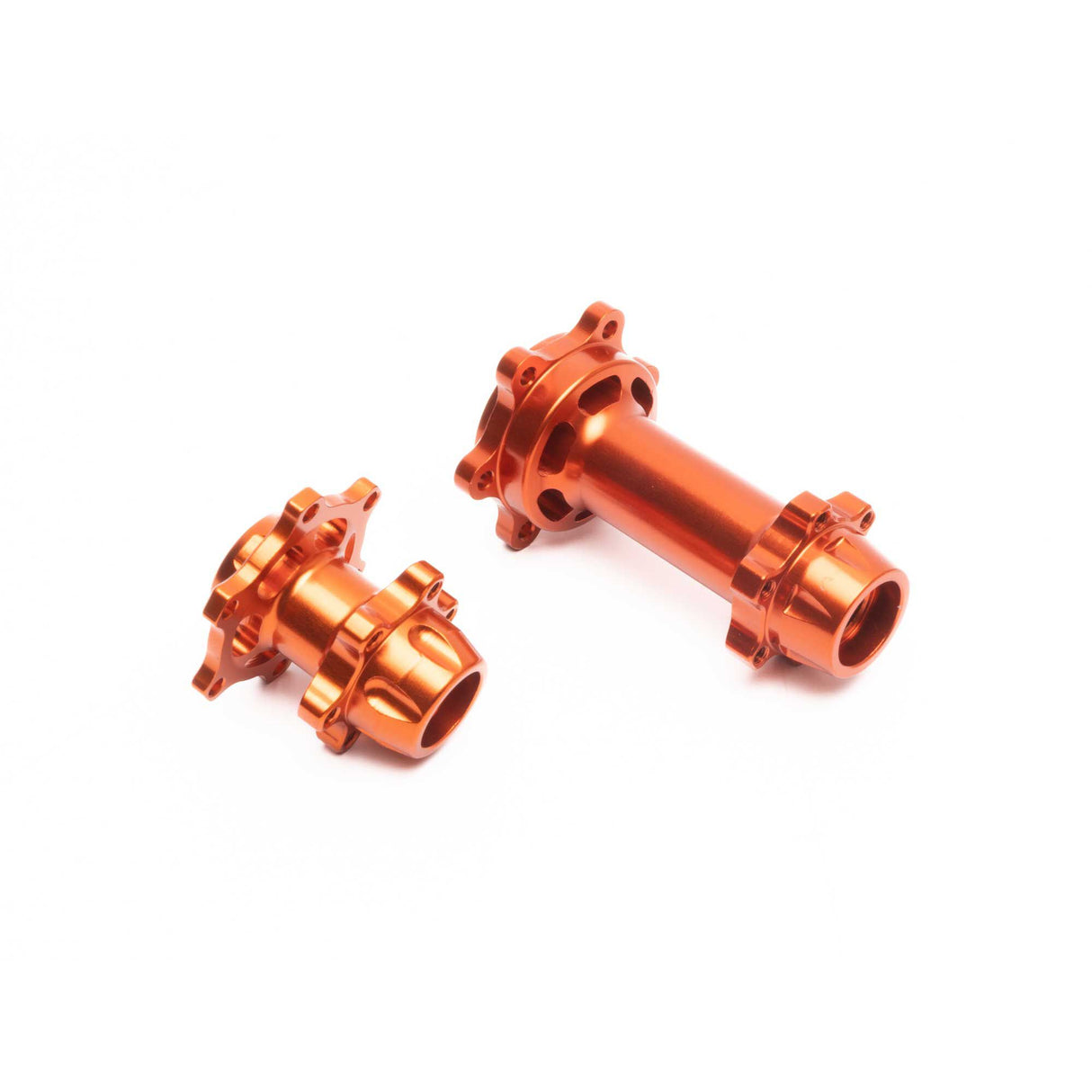 Aluminum Hub Set Machined Orange: Promoto-MX