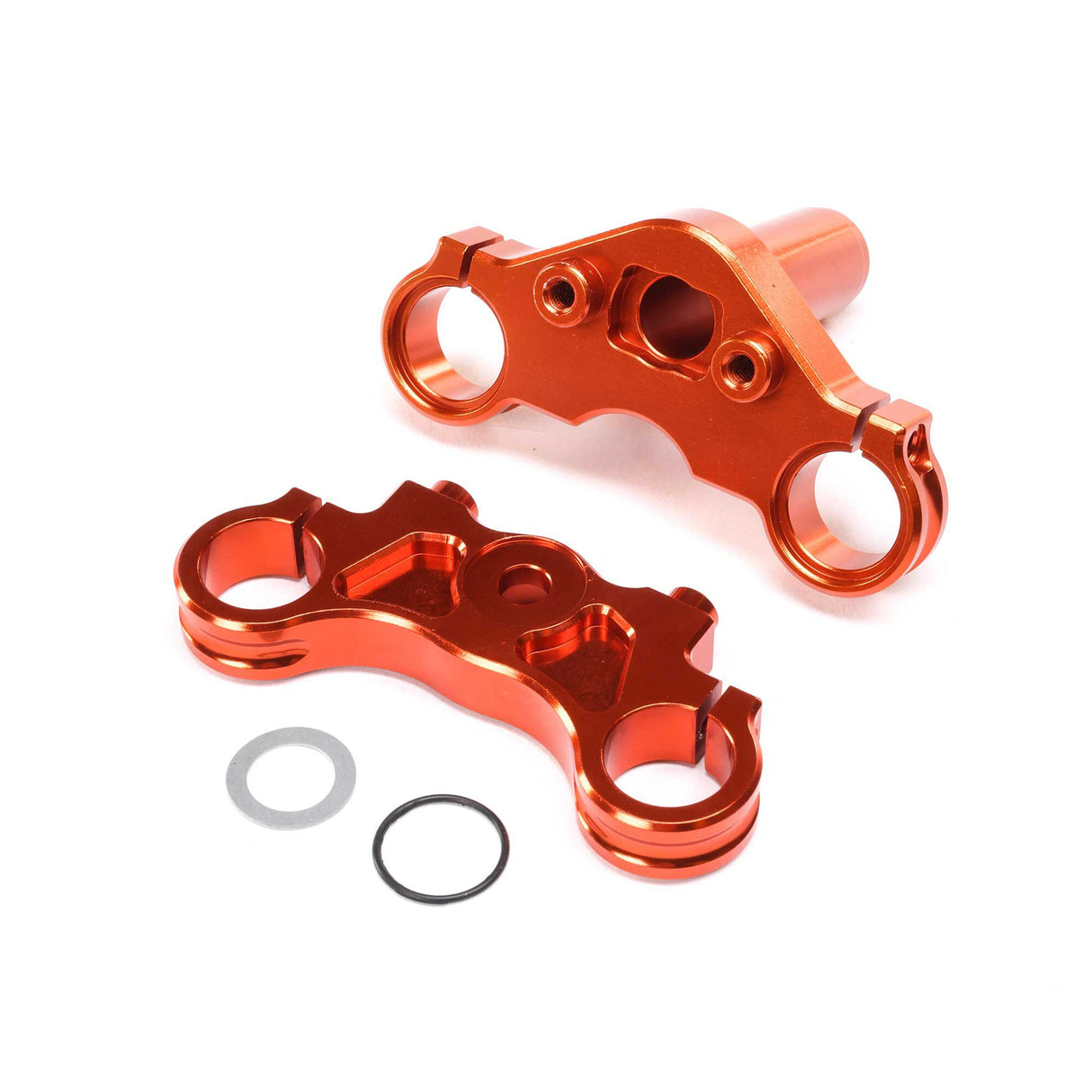Aluminum Triple Clamp Set Orange: Promoto-MX