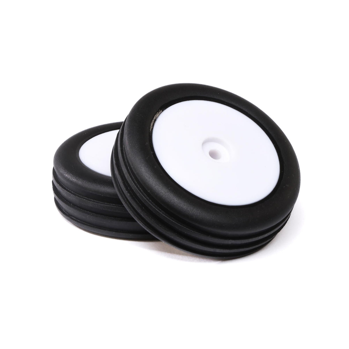 Wide Body Rib Front Mounted Tires White (2): Mini B