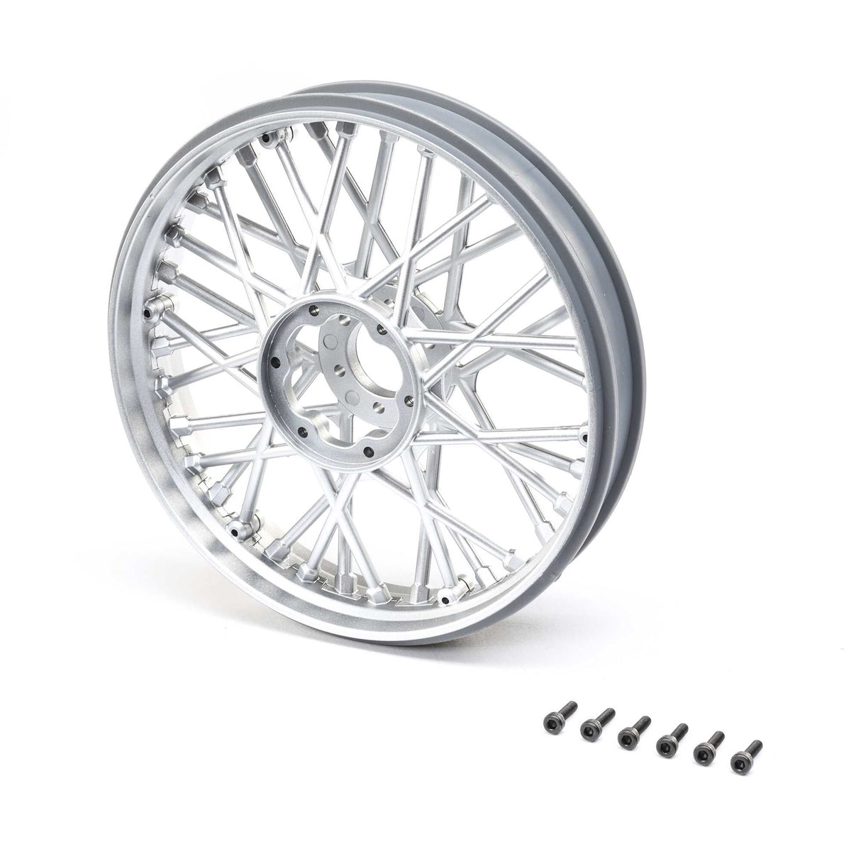 Front Wheel Set Satin Chrome: Promoto-MX