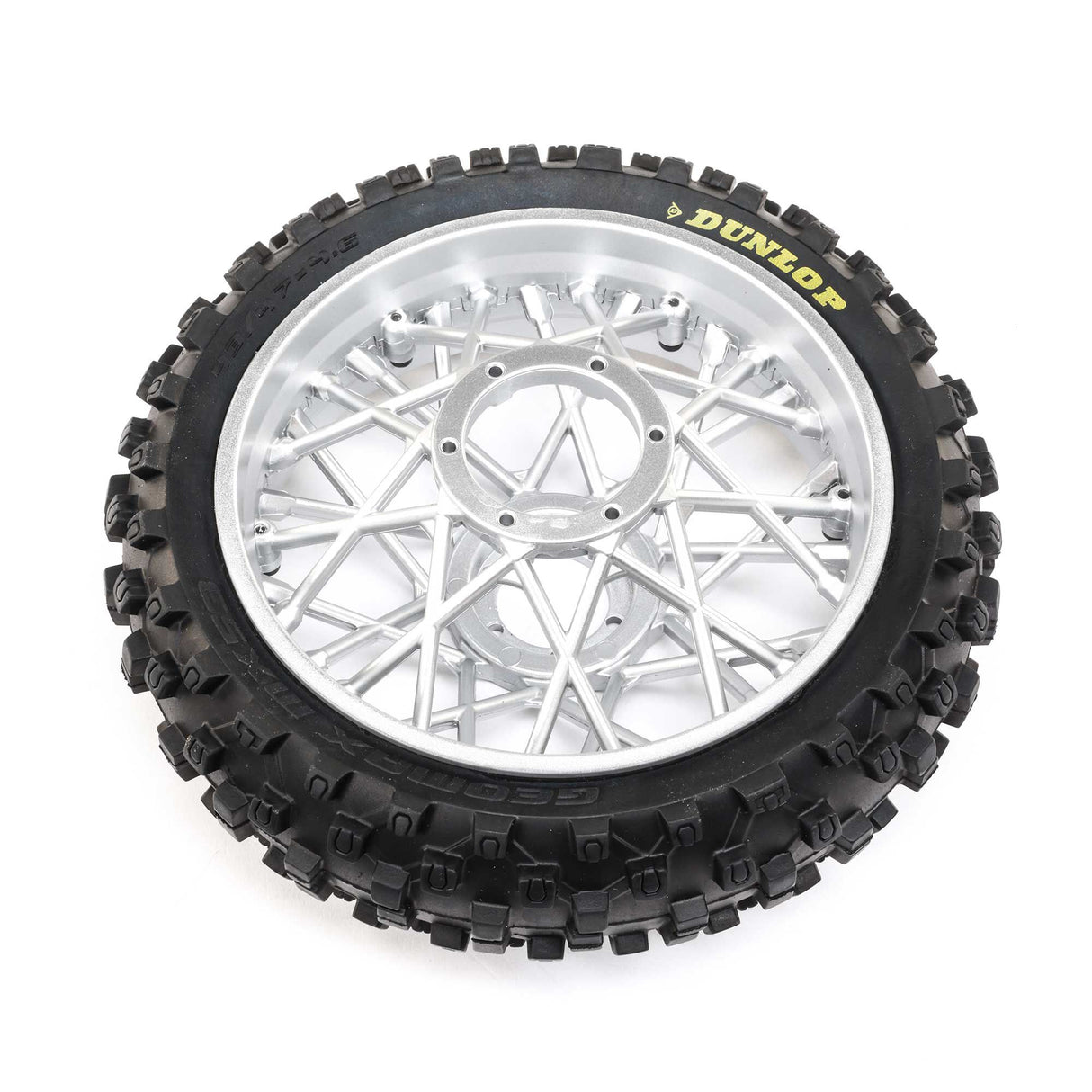 Dunlop MX53 Rear Tire Mounted Chrome: Promoto-MX