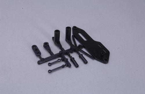 XTM RACING Battery Retainer/Mounts and Steering Set - Rage (Box 78)