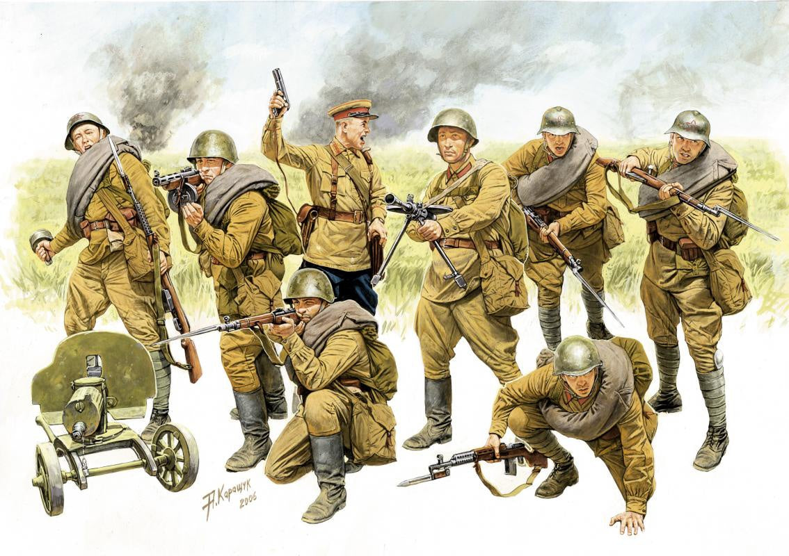 Red Army Infantry Set (8 Figures)