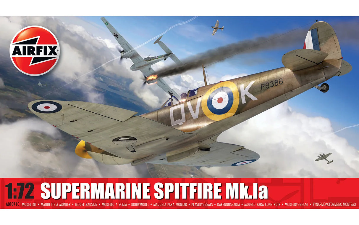 Airfix 1/72 Supermarine Spitfire Mk.Ia Kit 01071C