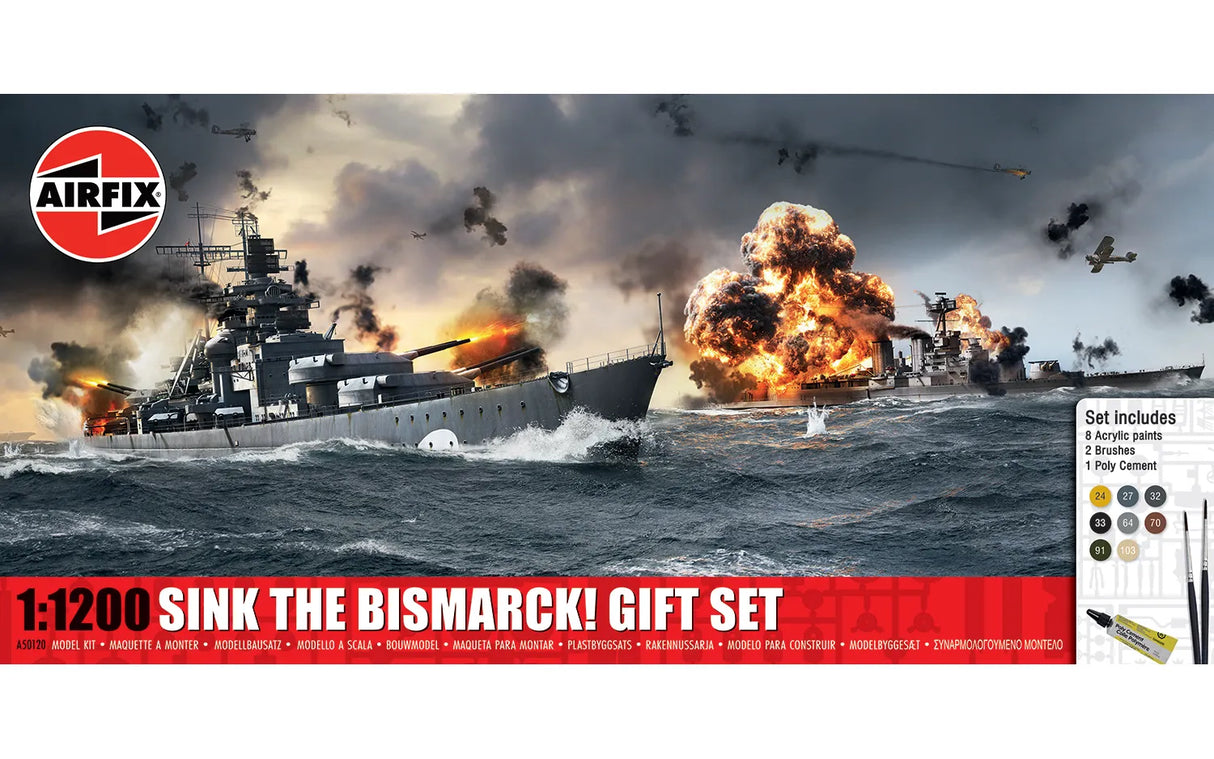 Airfix1:1200 Sink The Bismarck! Gift Set A50120