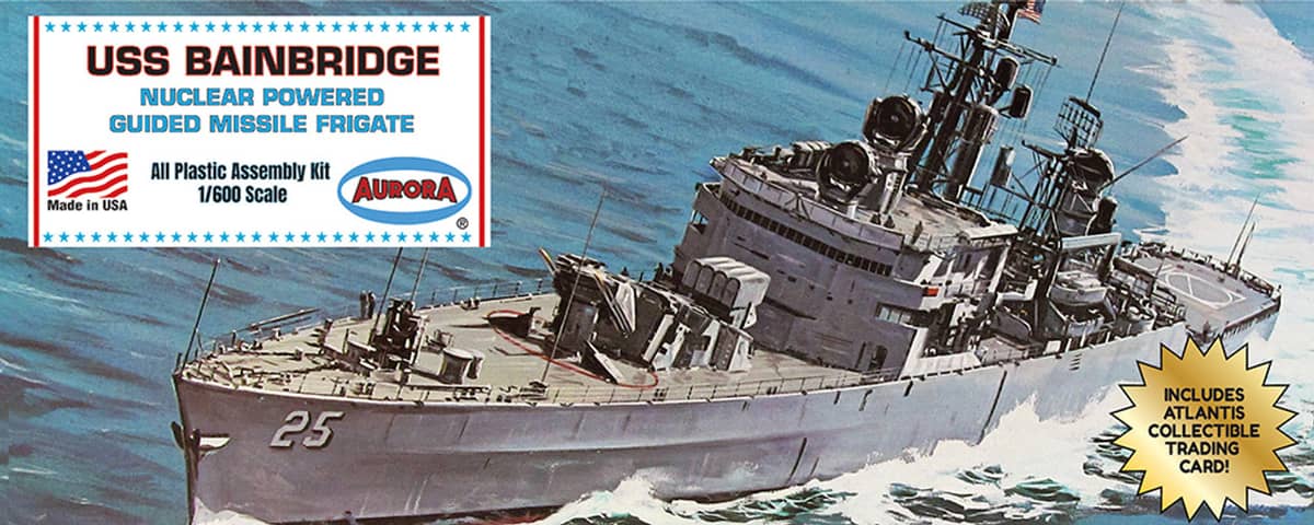Atlantis 1/600 U.S.S Bainbridge Guided Missile Frigate Model Kit AMCA717