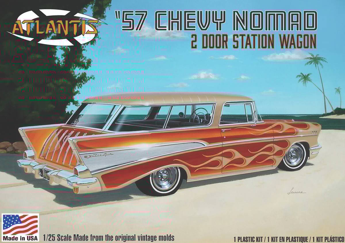 Atlantis 1/25 1957 Chevy Nomad Station Wagon Model Kit AMCH1260