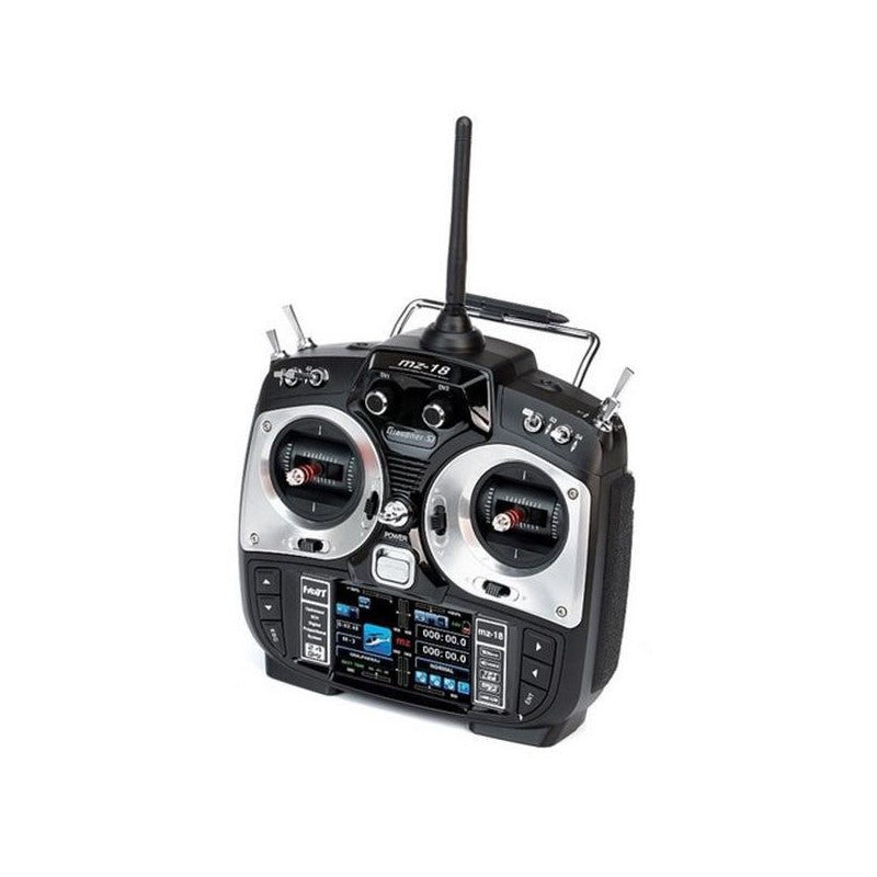GRAUPNER MZ-18 2.4GHz HoTT NEW Mode 1 Transmitter Only with Battery/Charger/Neckstrap/USB Interface Lead