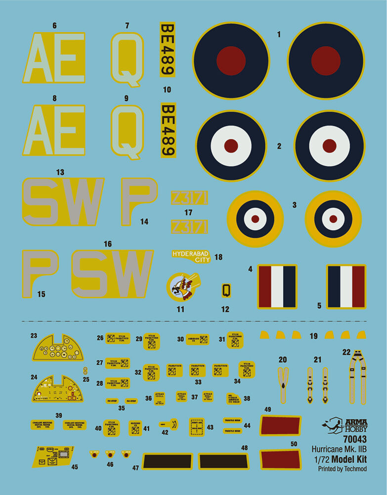 ARMA HOBBY 1/72 Hurricane Mk II B Kit 70043