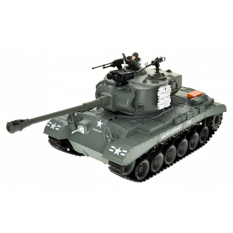 BROTHER TANK RC TANK 1:18 USA M26 PERSHING SNOW LEOPARD - GREEN