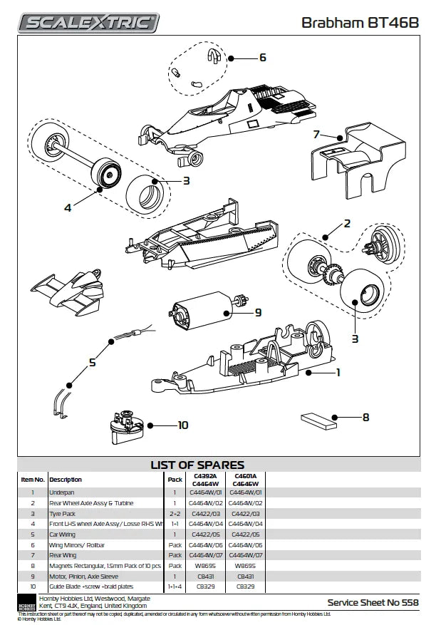 Scalextric 1978 Swedish F1 GP Twin Pack ( contains 2 x F1 cars)C4392A