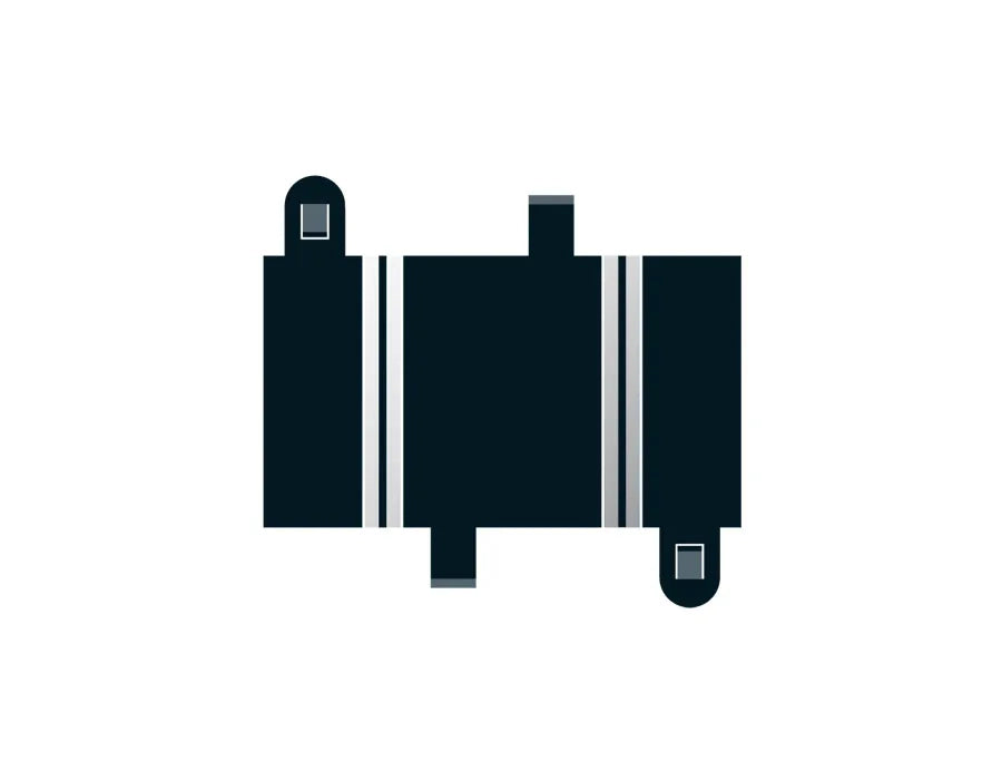 Scalextric C8200 Quarter Straight 87 mm x 2