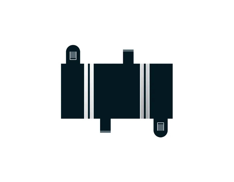 Scalextric C8236 Short Straight 78 mm x 2