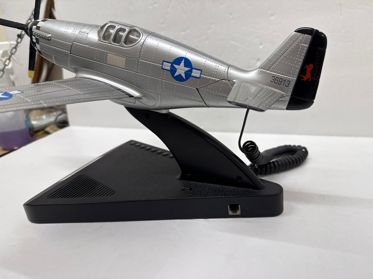 Novelty P-51 Mustang Telephone with Sound Effects Second Hand