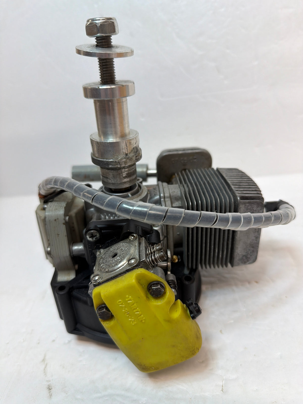 Tartan 22cc single-cylinder petrol engine with fan cooling and magneto ignition. 2-Stroke Petrol Engine R/C Aircraft Engine –Second hand
