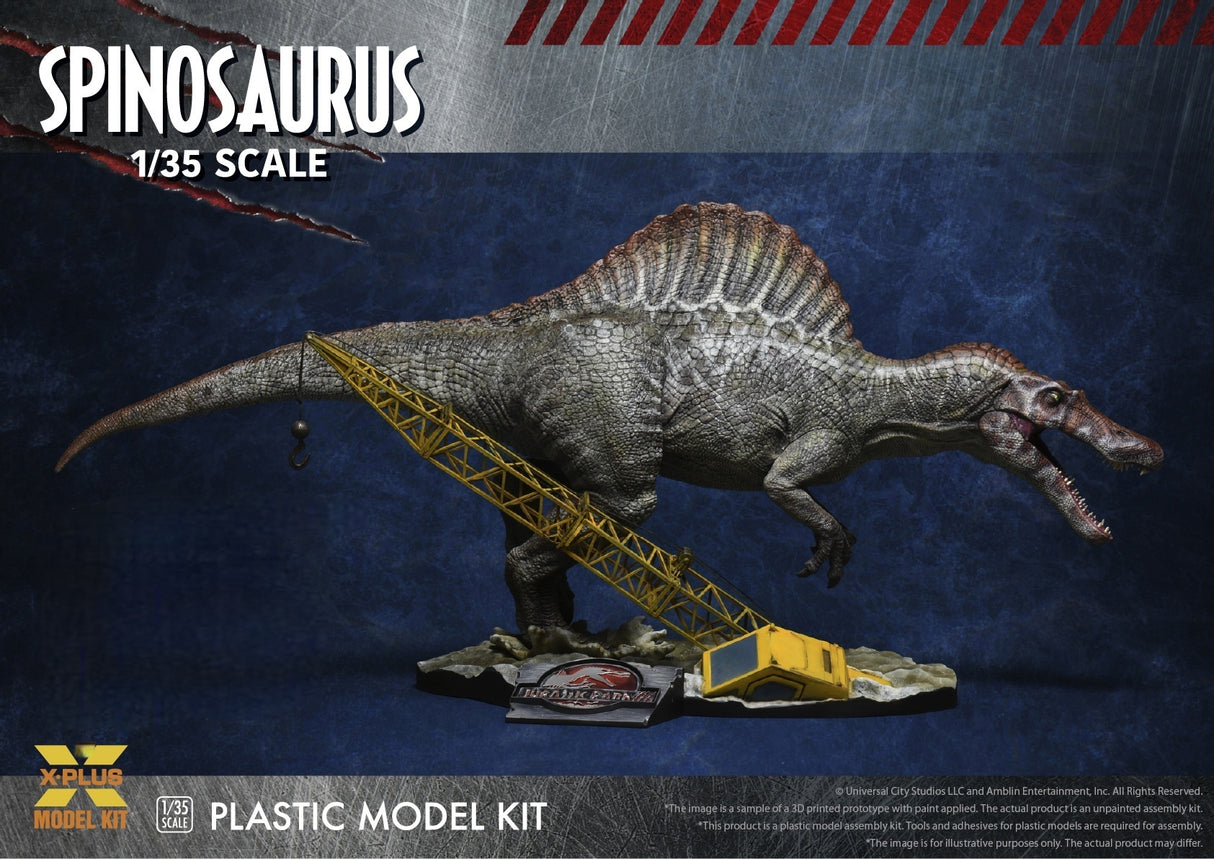 X PLUS 1/35 Jurassic Park 3 Spinosaurus Plastic Model Kit 411-200099