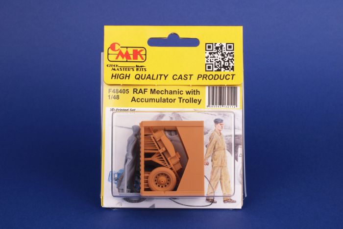 CMK 1/48 RAF Mechanic with Accumulator Trolley Kit CMF48405