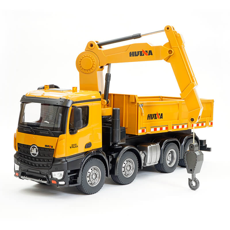 HUINA 1:14 RC TIMBER GRAB 2.4G 8-WHEELER DUMP TRUCK