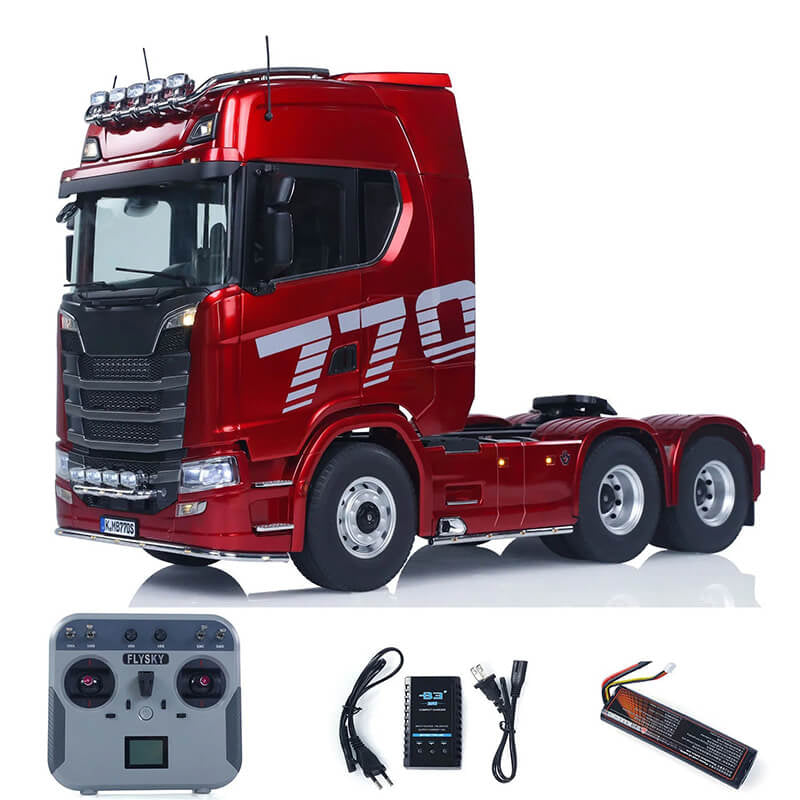 HUINA 1/14 SCANIA K770S-100 6X6 RC HAULAGE TRUCK RTR - RED