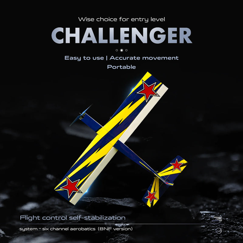 OMPHOBBY Challenger 49inch Balsa Model - IC version - Blue/White/Yellow