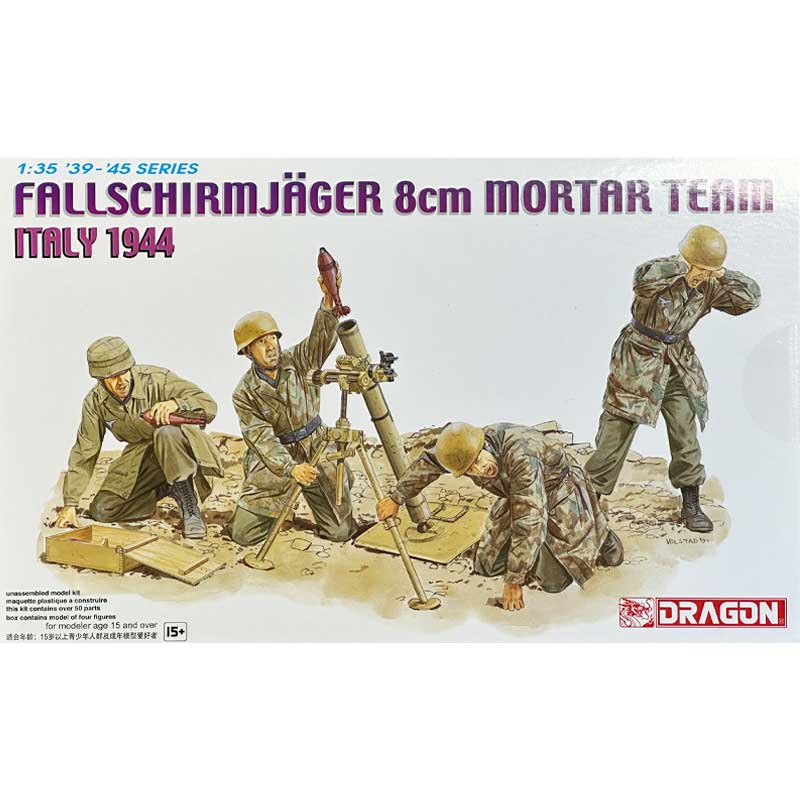 Dragon 1/35 FALLSCHIRMJAGER 8CM MORTAR 6215