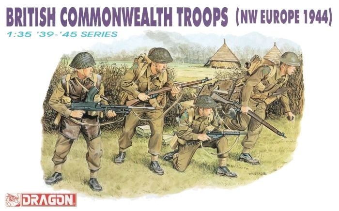 Dragon 1/35 British Commonwealth Troops (NW Europe 1944) 6055