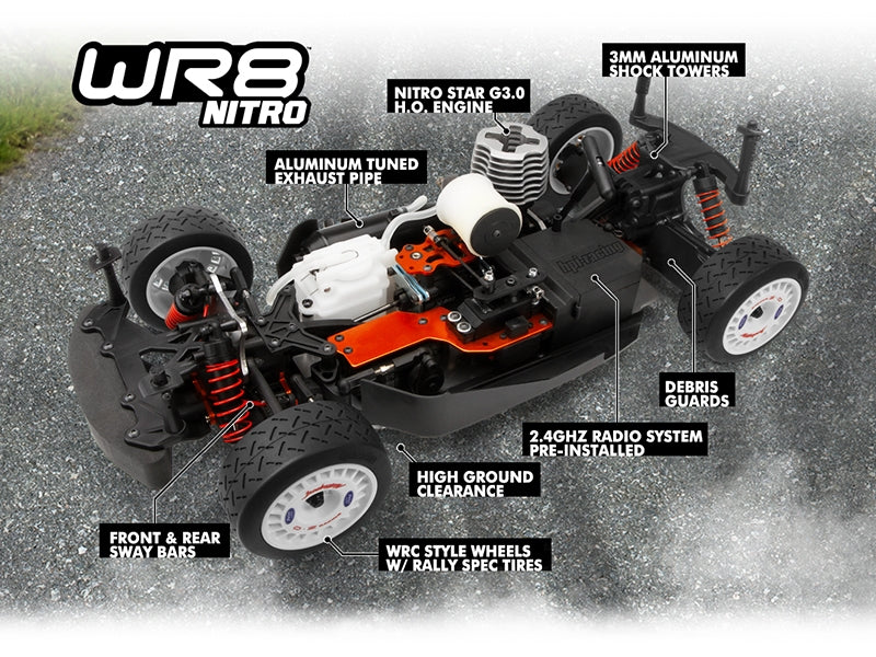 HPI WR8 Nitro Ford RS Escort Cosworth RTR - Rally Sanreno 160557