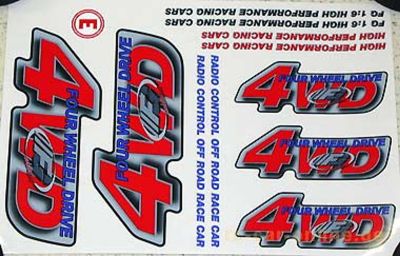 FG Modellsport RC Car Spares Decals for Hummer H2 4WD set 36155 (Box 97)