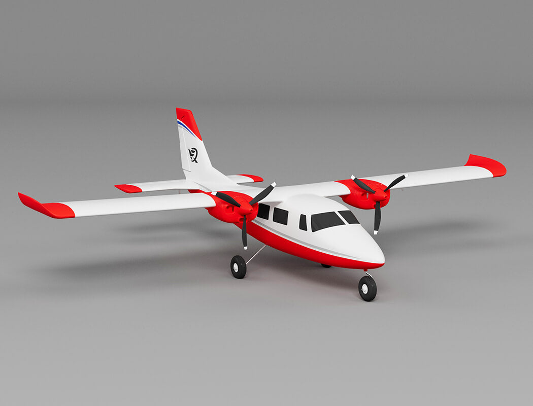 XFLY P68 TWIN 850MM WINGSPAN WITHOUT TX/RX/BATTERY - RED