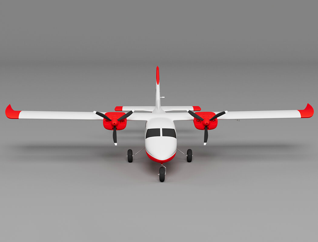 XFLY P68 TWIN 850MM WINGSPAN WITHOUT TX/RX/BATTERY - RED