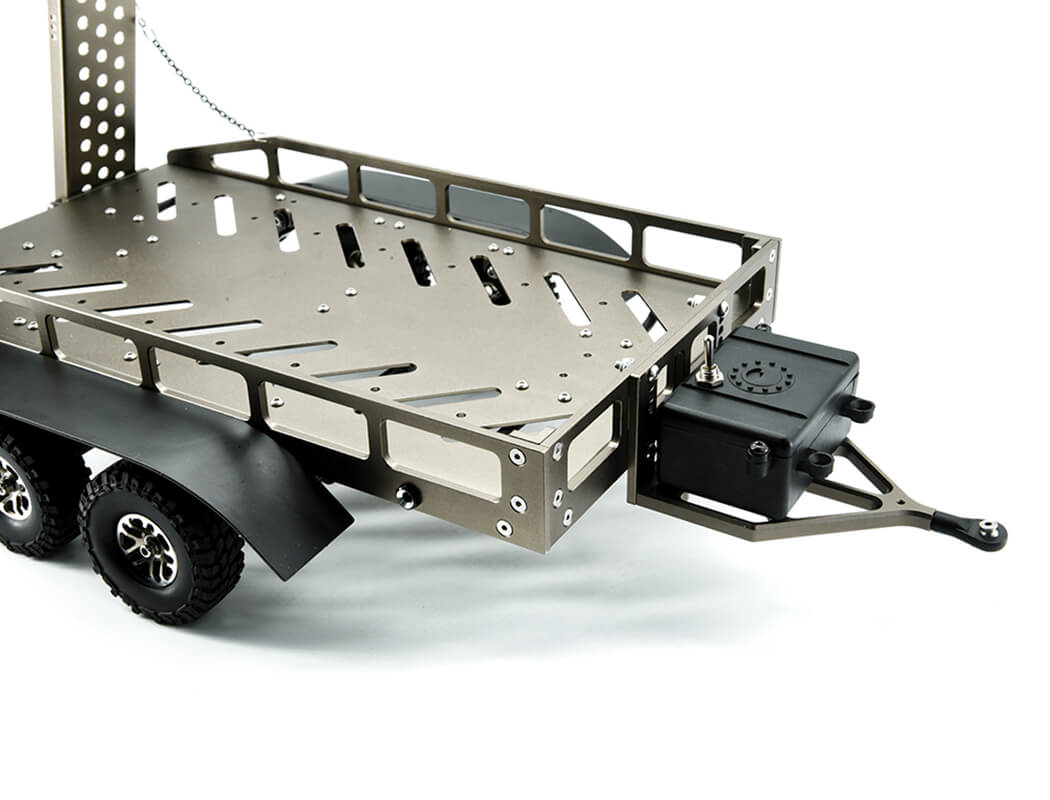 FASTRAX SCALE DUAL AXLE TRUCK CAR TRAILER w/RAMPS & LEDs