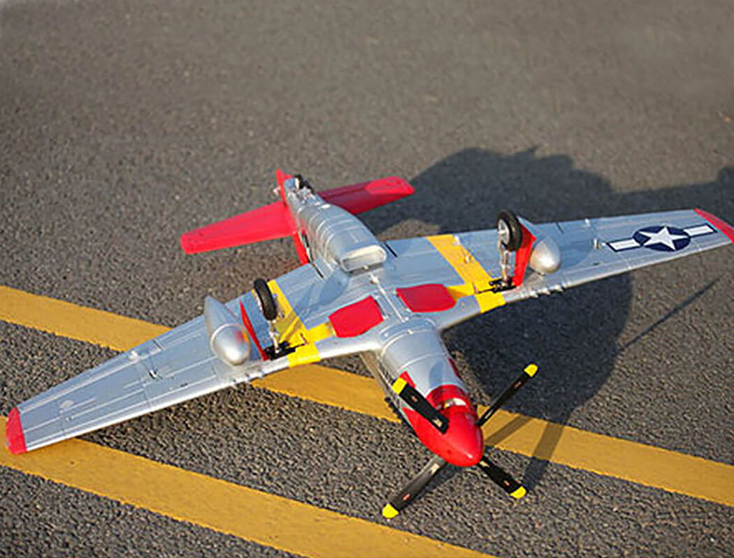 FMS P-51D RED TAIL V8 PNP 1400MM