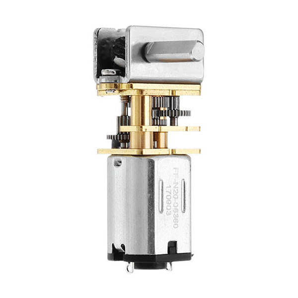 Mini DC Right Angle Gear Motor (6-12V)