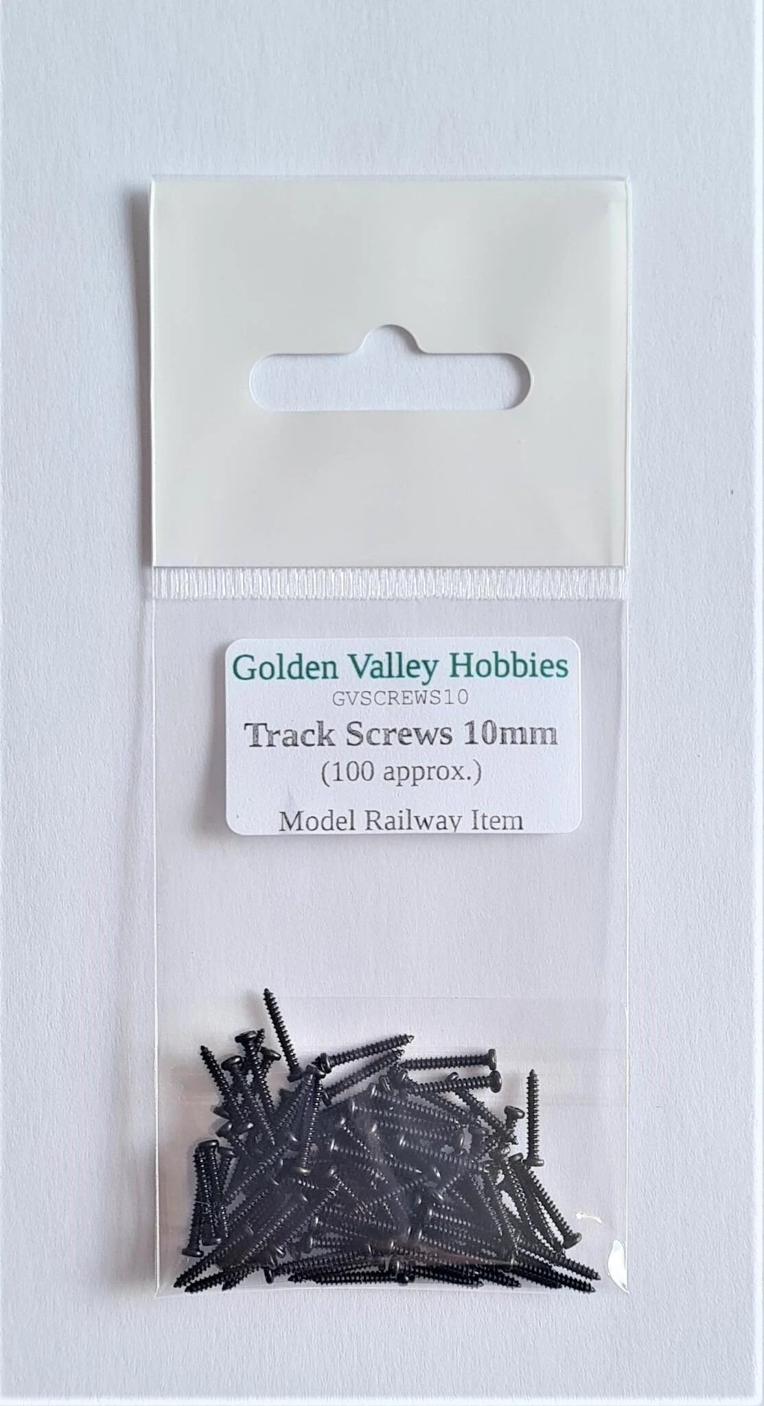 Golden Valley Hobbies GVSCREWS10 Track Screws 10mm Long (Pack of 100)