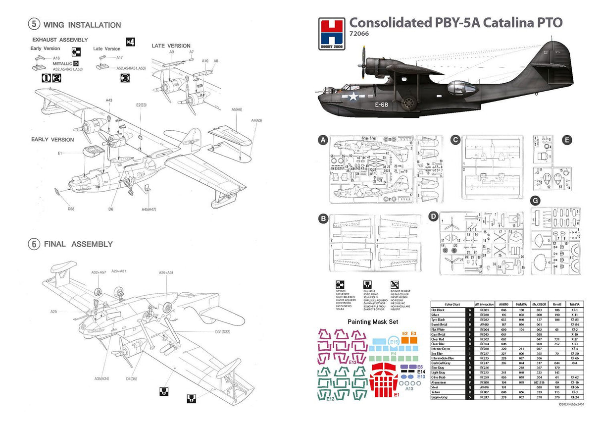 Hobby 2000 1/72 Consolidated PBY-5A Catalina PTO 72066