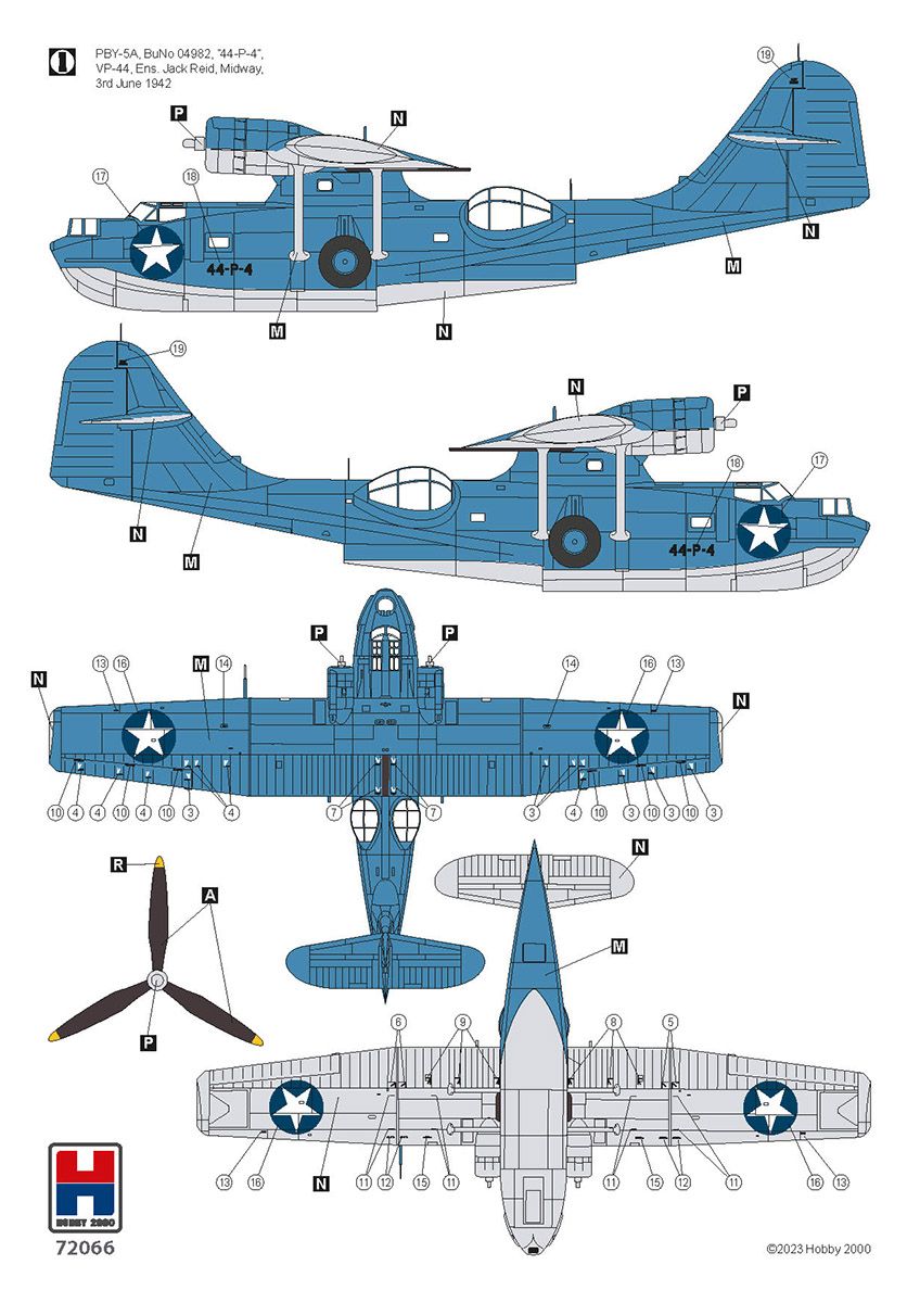 Hobby 2000 1/72 Consolidated PBY-5A Catalina PTO 72066