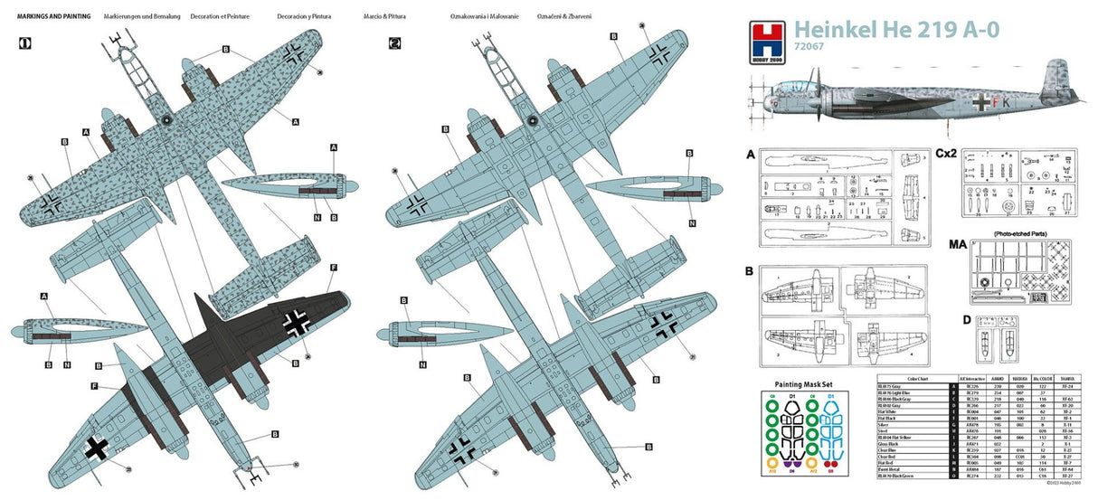 Hobby 2000 1/72 Heinkel He-219A-2 72067