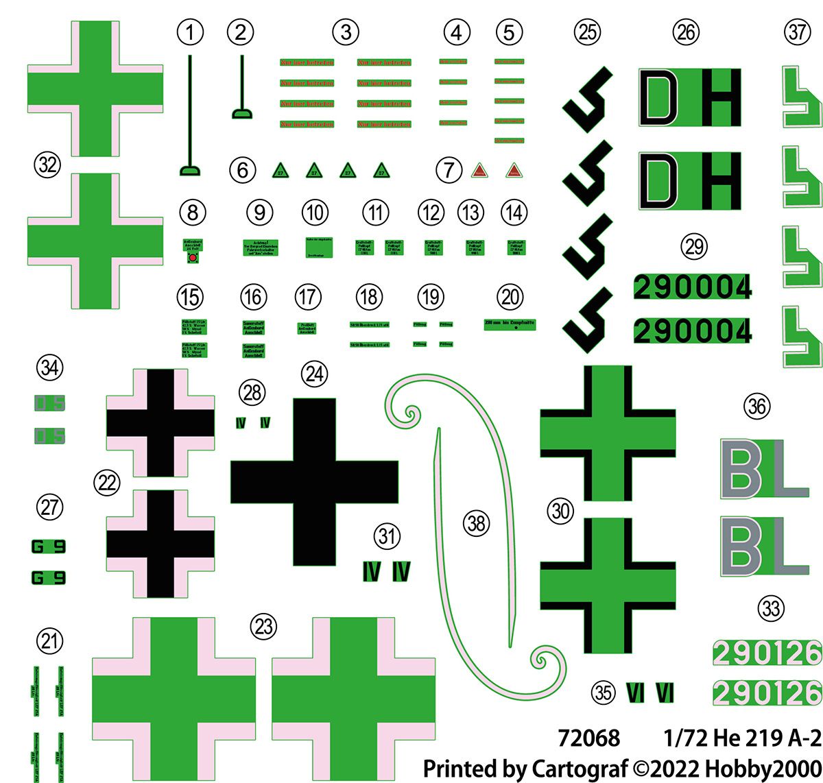 Hobby 2000 1/72 Heinkel He-219A-0 72068